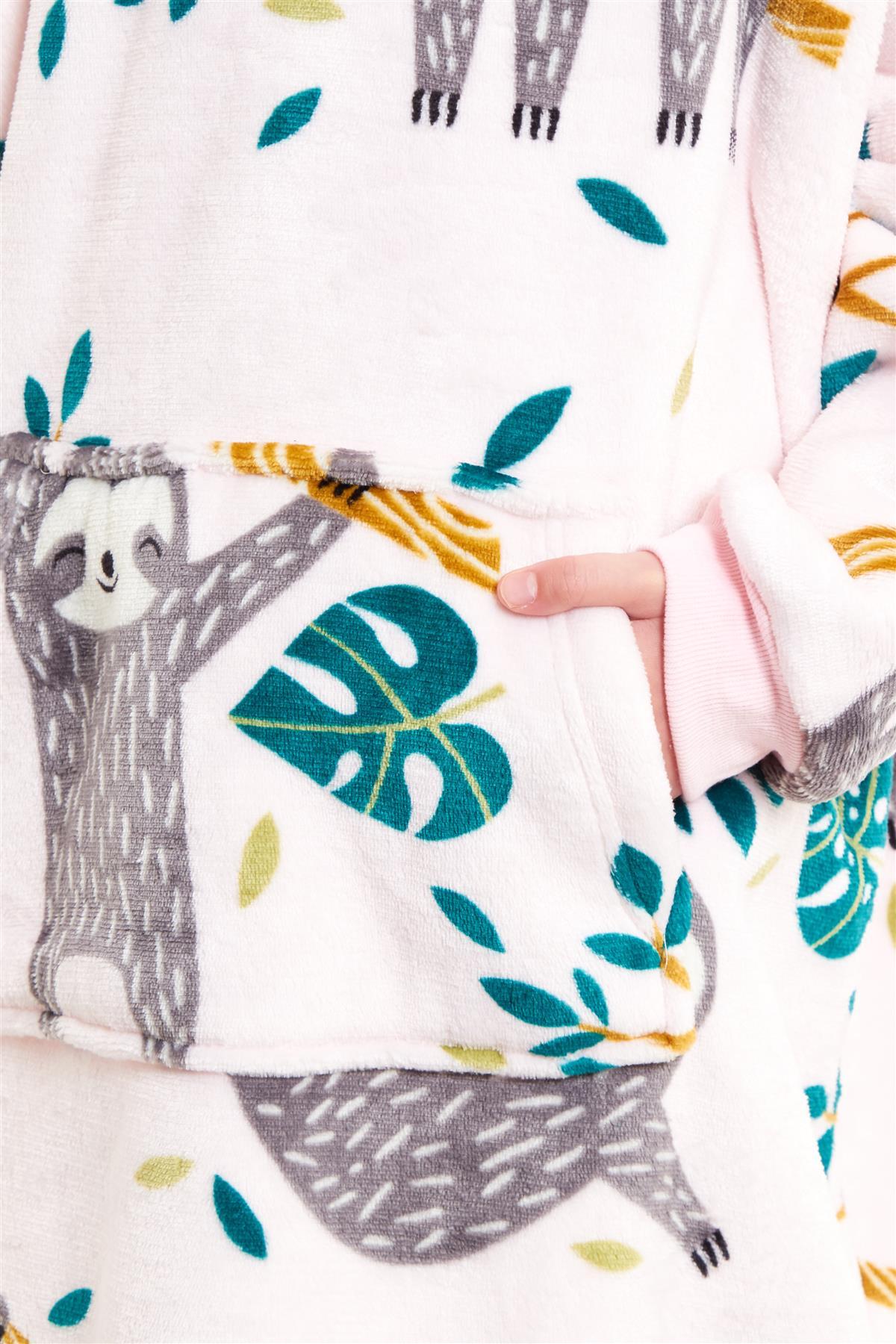 Kids' Oversized Hooded Blanket Hoodie – Sherpa-Lined, Ages 8–15 | OLIVIA ROCCO