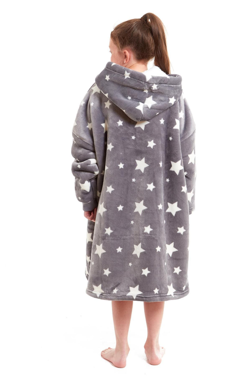 Kids' Oversized Hooded Blanket Hoodie – Sherpa-Lined, Ages 8–15 | OLIVIA ROCCO