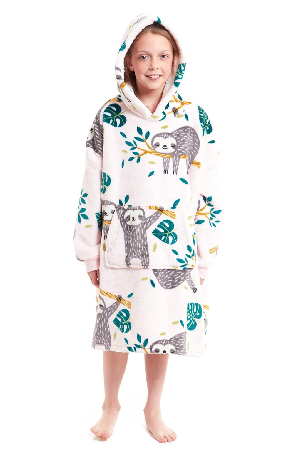 Kids' Oversized Hooded Blanket Hoodie – Sherpa-Lined, Ages 8–15 | OLIVIA ROCCO