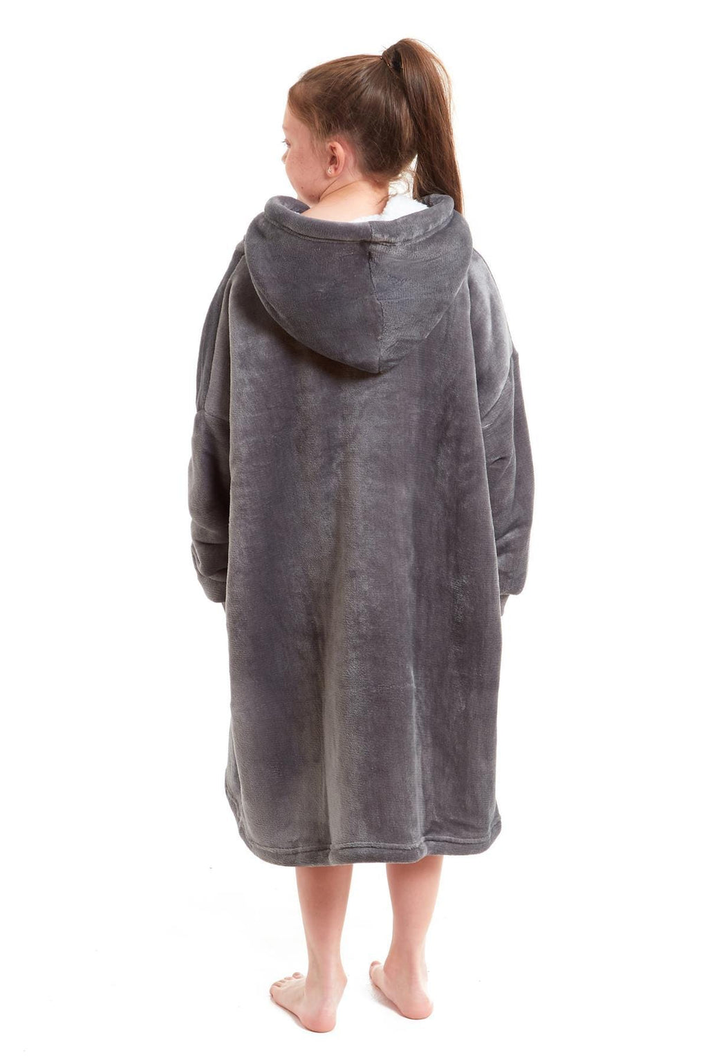 Kids' Oversized Hooded Blanket Hoodie – Sherpa-Lined, Ages 8–15 | OLIVIA ROCCO
