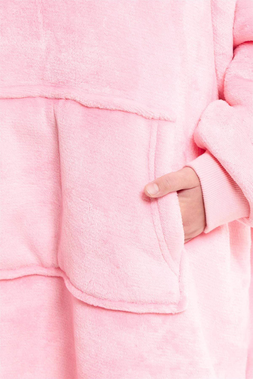 Kids' Oversized Hooded Blanket Hoodie – Sherpa-Lined, Ages 8–15 | OLIVIA ROCCO