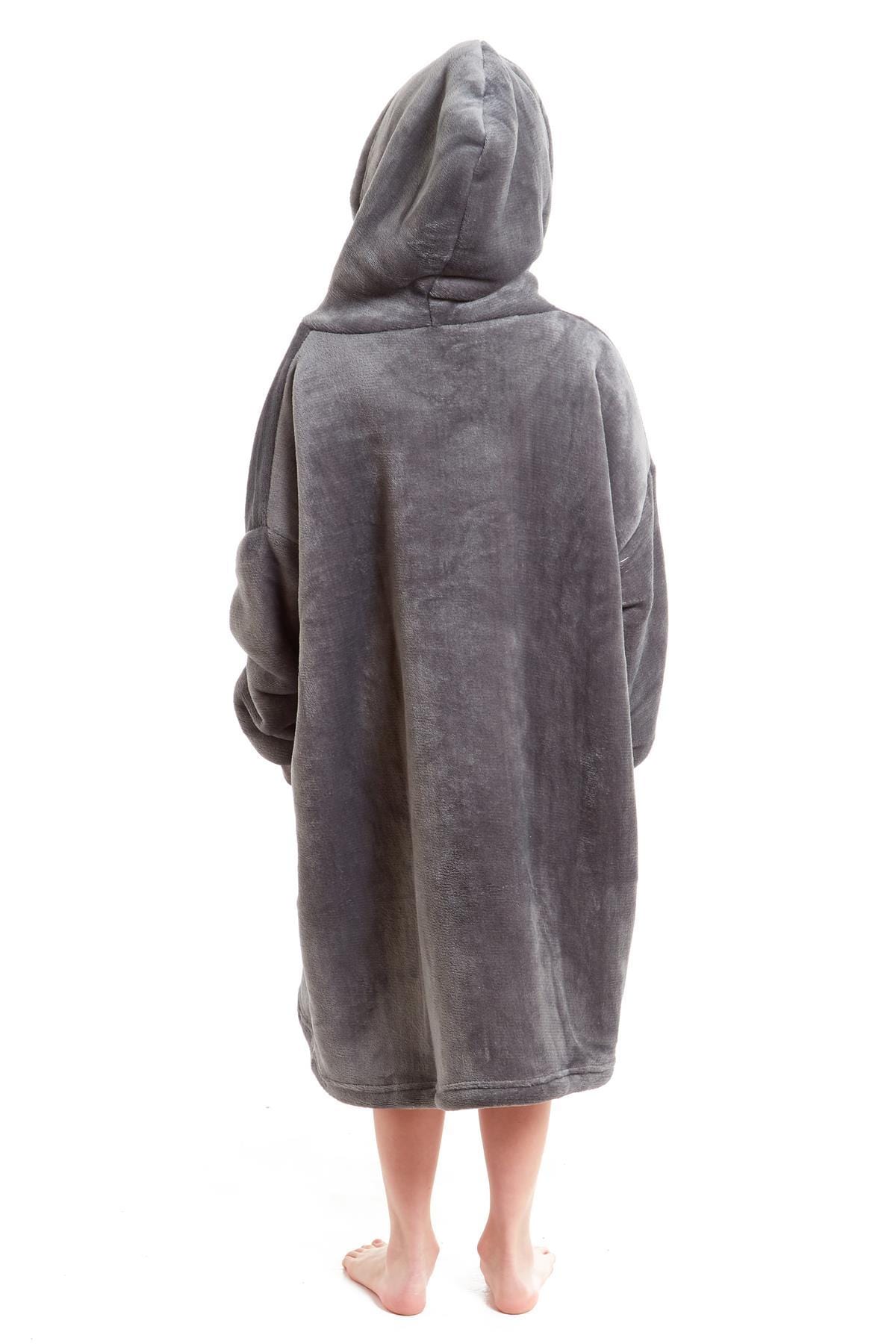 Kids' Oversized Hooded Blanket Hoodie – Sherpa-Lined, Ages 8–15 | OLIVIA ROCCO