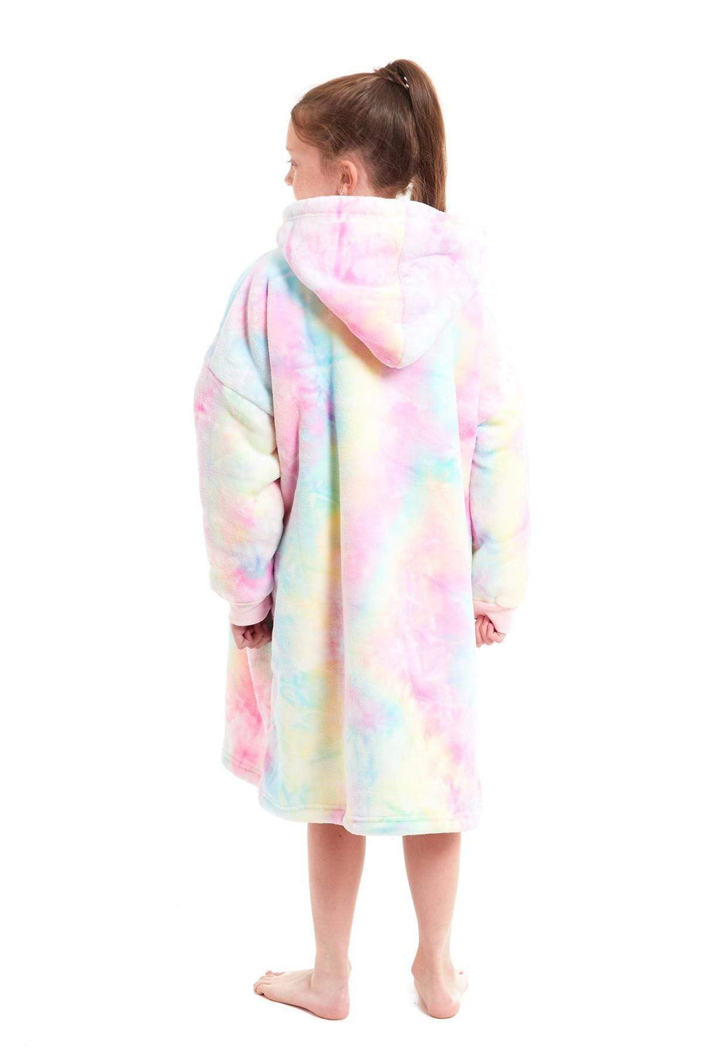 Kids' Oversized Hooded Blanket Hoodie – Sherpa-Lined, Ages 8–15 | OLIVIA ROCCO