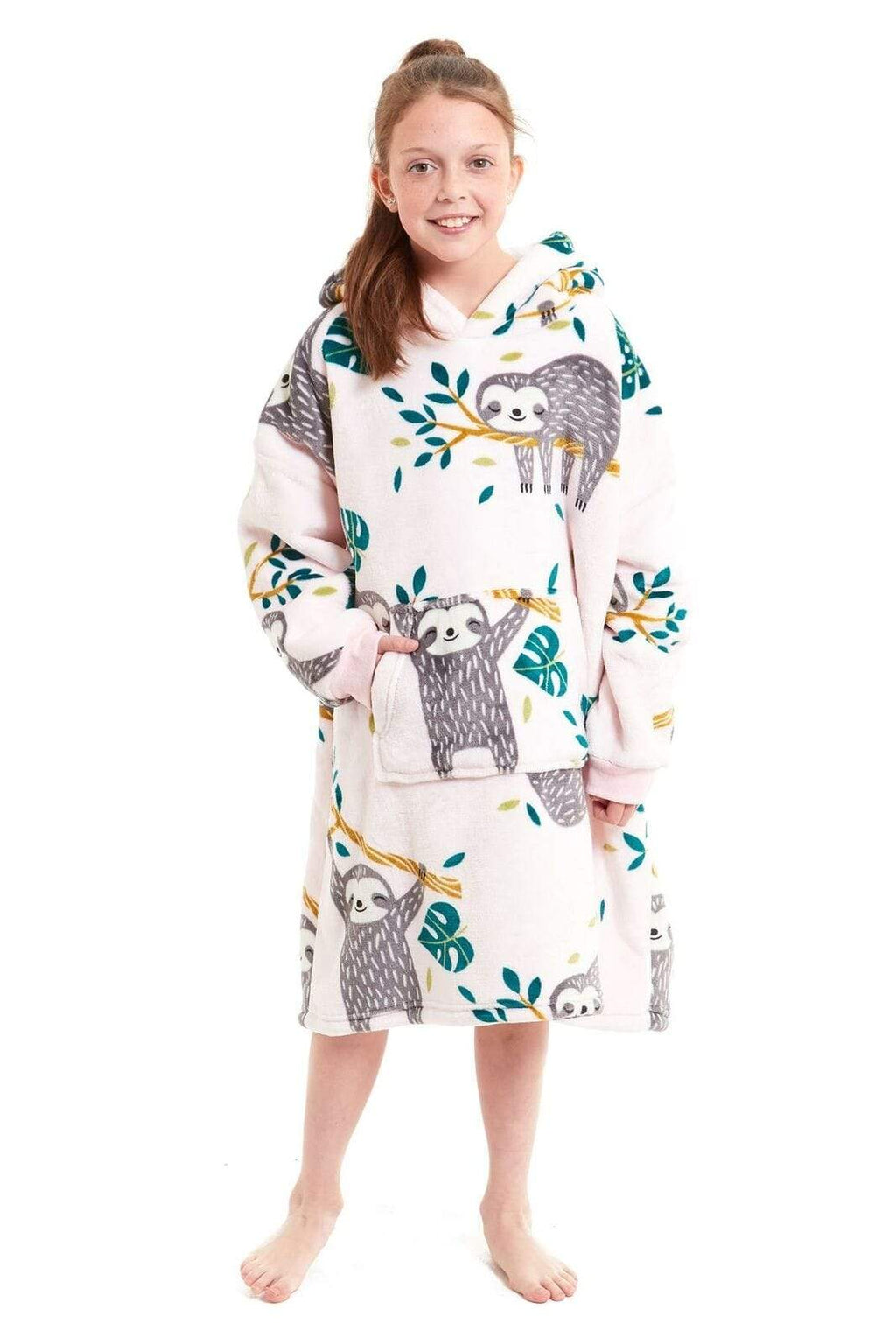 Kids' Oversized Hooded Blanket Hoodie – Sherpa-Lined, Ages 8–15 | OLIVIA ROCCO