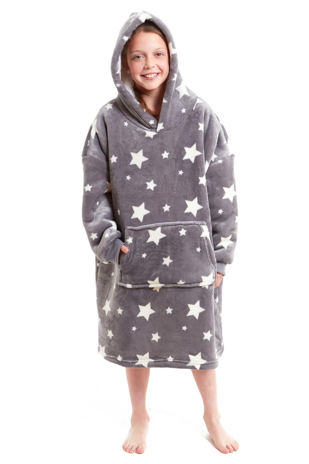 Kids' Oversized Hooded Blanket Hoodie – Sherpa-Lined, Ages 8–15 | OLIVIA ROCCO
