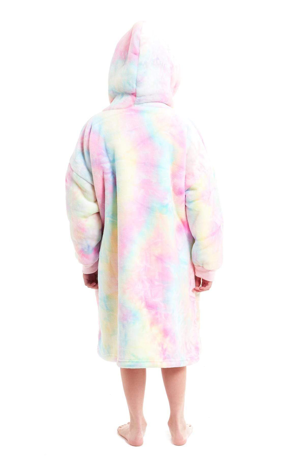 Kids' Oversized Hooded Blanket Hoodie – Sherpa-Lined, Ages 8–15 | OLIVIA ROCCO