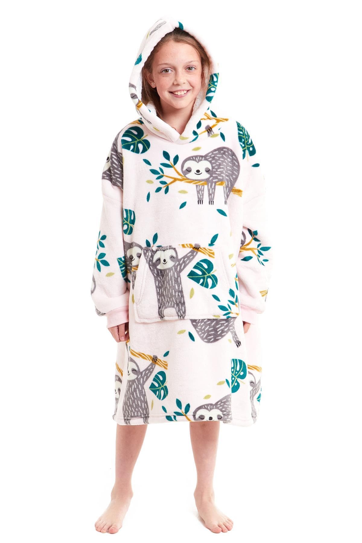 Kids' Oversized Hooded Blanket Hoodie – Sherpa-Lined, Ages 8–15 | OLIVIA ROCCO