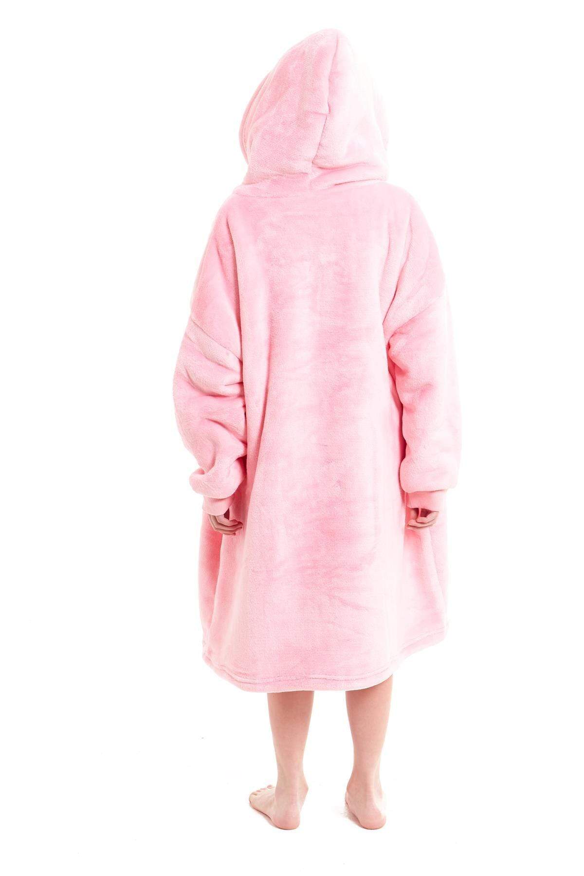 Kids' Oversized Hooded Blanket Hoodie – Sherpa-Lined, Ages 8–15 | OLIVIA ROCCO