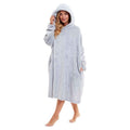 Women's Plush Hooded Poncho Blanket – Fur-Trim Hood | Daisy Dreamer